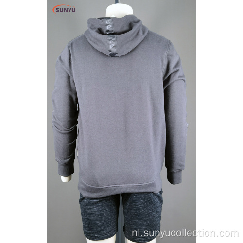 Heren Crew Neck Sweatshirt met lange mouwen met hoodie